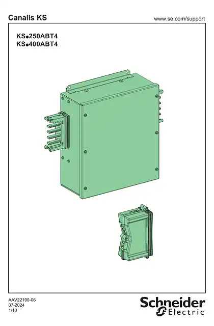 schneider施耐德KS....ABT4 - FEED UNIT 250_400 A - 说明页